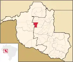 Location in Rondônia state