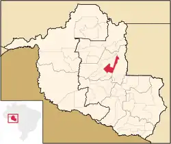 Location in Rondônia state