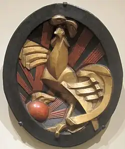 Raymond Duchamp-Villon, 1916, Rooster (Gallic Cock), painted bronze, Cleveland Museum of Art