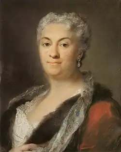 Elderly Lady (circa 1740), painting by Rosalba Carriera