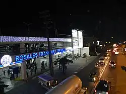 The center of business at night (SM City Rosales)