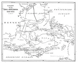 Route of the Siboga Expedition.