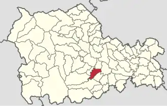 Location in Neamț County