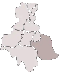 Location of Kochłowice within Ruda Śląska
