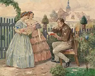 Der Vorleser 1930, oil painting, 56 x 68&nbsp;cm