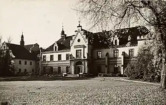 Garden front of the palace