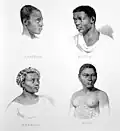 African slaves from Cabinda, Kilwa, Rebolo and Elmina