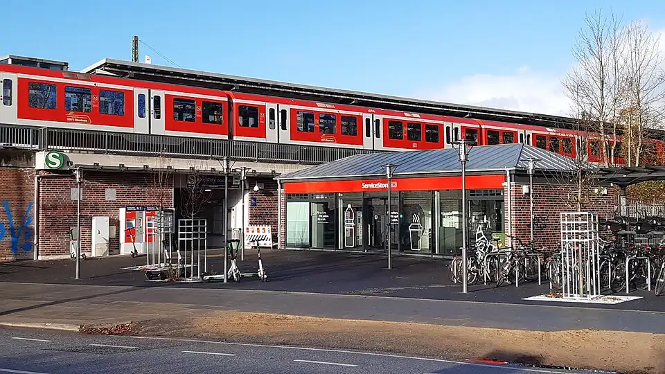 The station's entrance