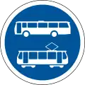 Buses and trams only