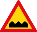 Uneven road