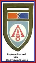 SADF 8 South African Armoured Division Regiment Overvaal