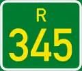 Regional route R345 shield