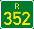 Regional route R352 shield