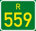 Regional route R559 shield