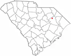 Location in South Carolina