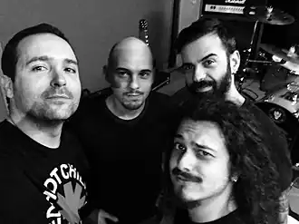 L–R: Alex Santos, Ricardo Reis, Tëën Asty and Tiago Ian