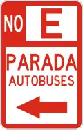 R-8-5b No parking, bus stop