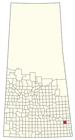 Location of the RM of Silverwood No. 123 in Saskatchewan