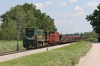 Freight train in Slovenia