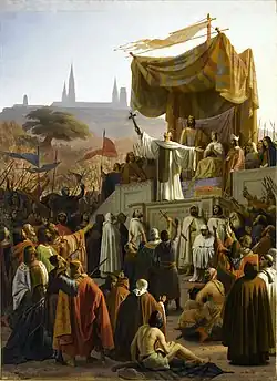 Saint Bernard preaching the Second Crusade, Emile Signol, 1839, Chateau de Versailles