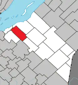 Location within Montmagny RCM