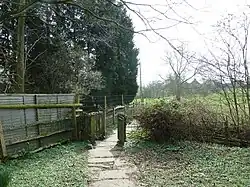Footpath south to the causeway and Adur river