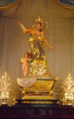 Assumption statue, Għaxaq, Malta, 1808