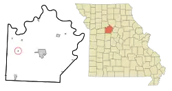Location of Mount Leonard, Missouri