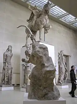 Hall of the plasters of the Musée Bourdelle in Paris