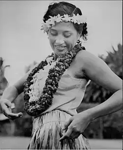 Hula dancer Salome Pickard