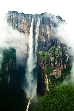 Salto Angel aerial view