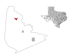 Location of Point Blank within San Jacinto County, Texas