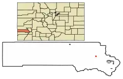 Location of Sawpit in San Miguel County, Colorado.