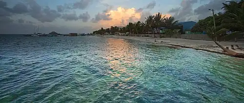 Dusk on Ambergris Caye