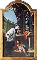 Saint Aloysius de Gonzaga Adores the Cross