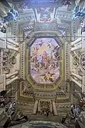 Gian Giacomo Barbelli, Assumption of Mary, fresco, 1643, general view of the vault.