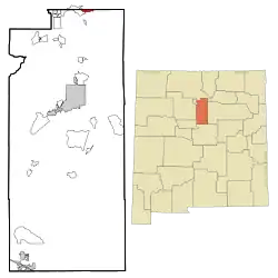 Location of Rio Chiquito, New Mexico
