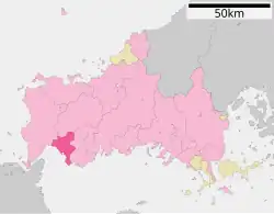 Location of San'yō-Onoda