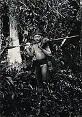 A Kenyah hunter with a blowgun from Sarawak, Malaysia