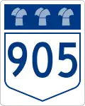 Highway 905 marker