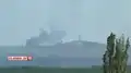 Ukrainian soldiers bombing Russian positions in Savur-Mohyla, July 2014