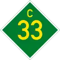 C33 road shield}}