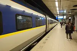 Eurostar stopping at Schiphol Airport
