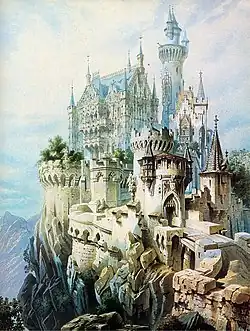 Concept for Falkenstein Castle (c. 1883)
