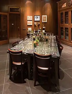 Tasting room at Schramsberg