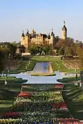 December (2): The gardens of Schwerin Palace during 2009 Federal Garden Show (BUGA)