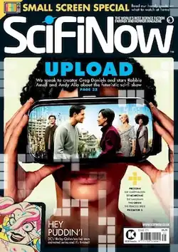 Cover of SciFiNow magazine showing a man with a VR headset