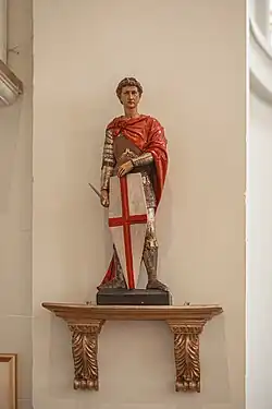 Sculpture of St George at Holy Trinity Gosport