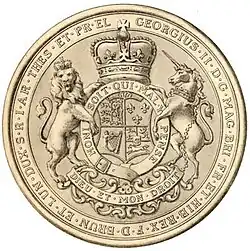 Seal of the Colony of North Carolina (1730–1767, reverse)
