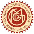 Seal of the Government-General of Madagascar (1897 - 1958)